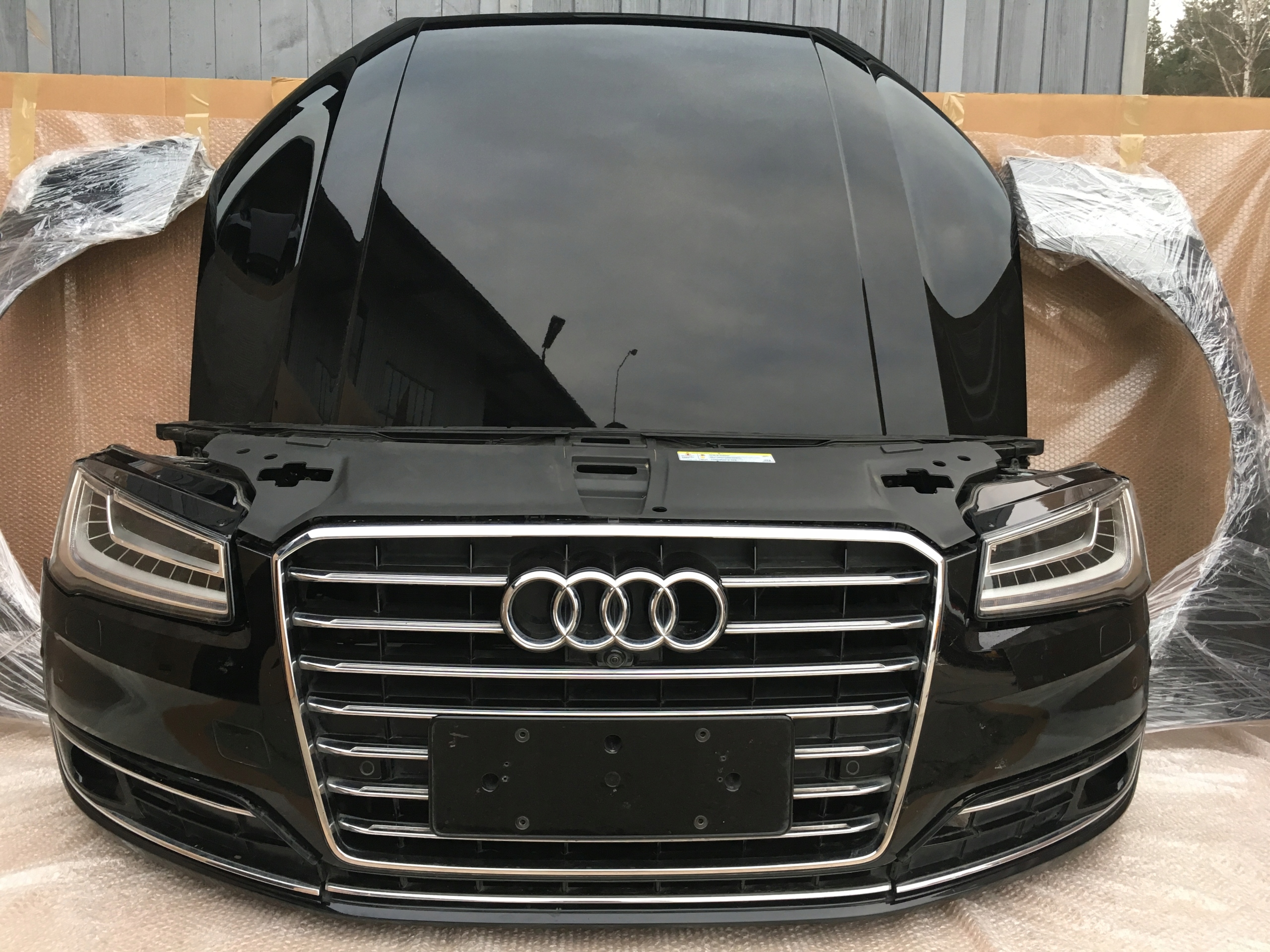 AUDI A8 D4 LIFT PRZÓD KOMPLETNY ZDERZAK MASKA LY9T 4H0941035 4H0941036