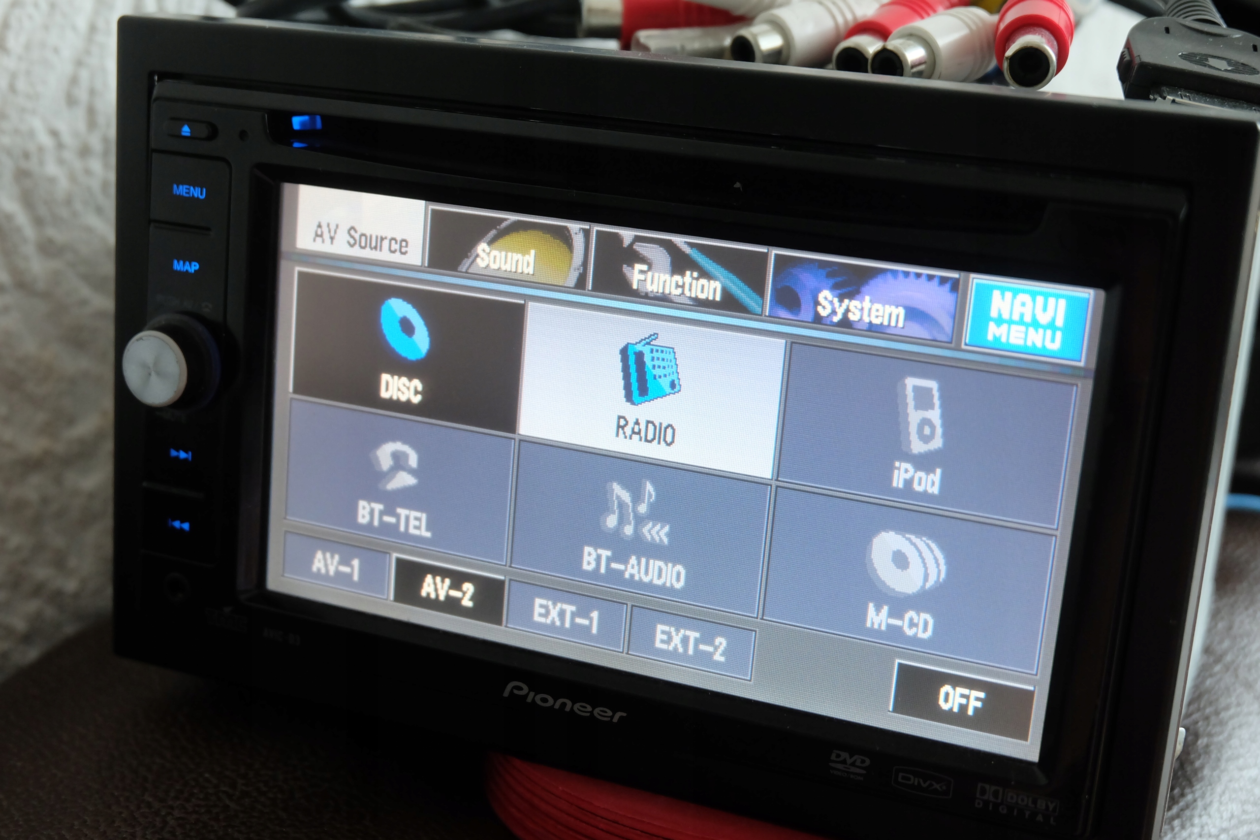 Radio Pioneer Avic D Dvd Gps Divx Dotyk Oficjalne