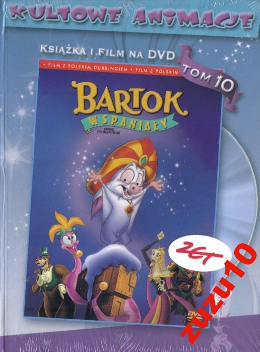 KULTOWE ANIMACJE BARTOK WSPANIAŁY DVD KSIĄŻKA 7598937899