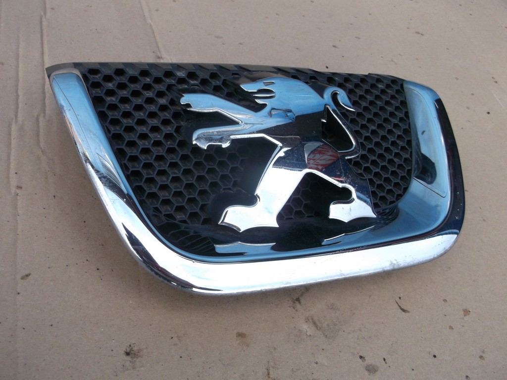 PEUGEOT 407 LOGO EMBLEMAT ZDERZAKA PRZEDNIEGO 7200548261 Oficjalne