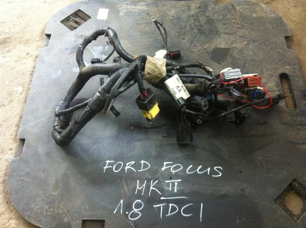 FORD FOCUS MK2 1 8 TDCI WIAZKA INSTALACJA SILNIKA 5212853435