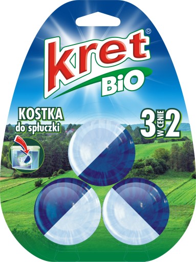 Bio KRET Kostka do spłuczki 3x50 g EKOLOGICZNE 6694817091 Allegro pl