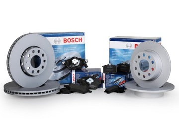 Диски колодки BOSCH передні + задні-SEAT LEON 1M 312mm