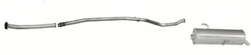 Глушник + труби комплект Peugeot 206 poj1,1-1, 4 00-06r.