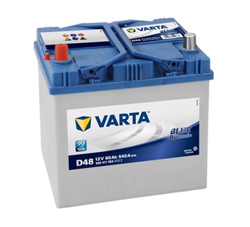 Акумулятор VARTA 60Ah 540a L+ D48 BLUE DYNAMIC