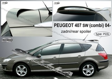 спойлер для Peugeot 407 SW combi 05/2004--