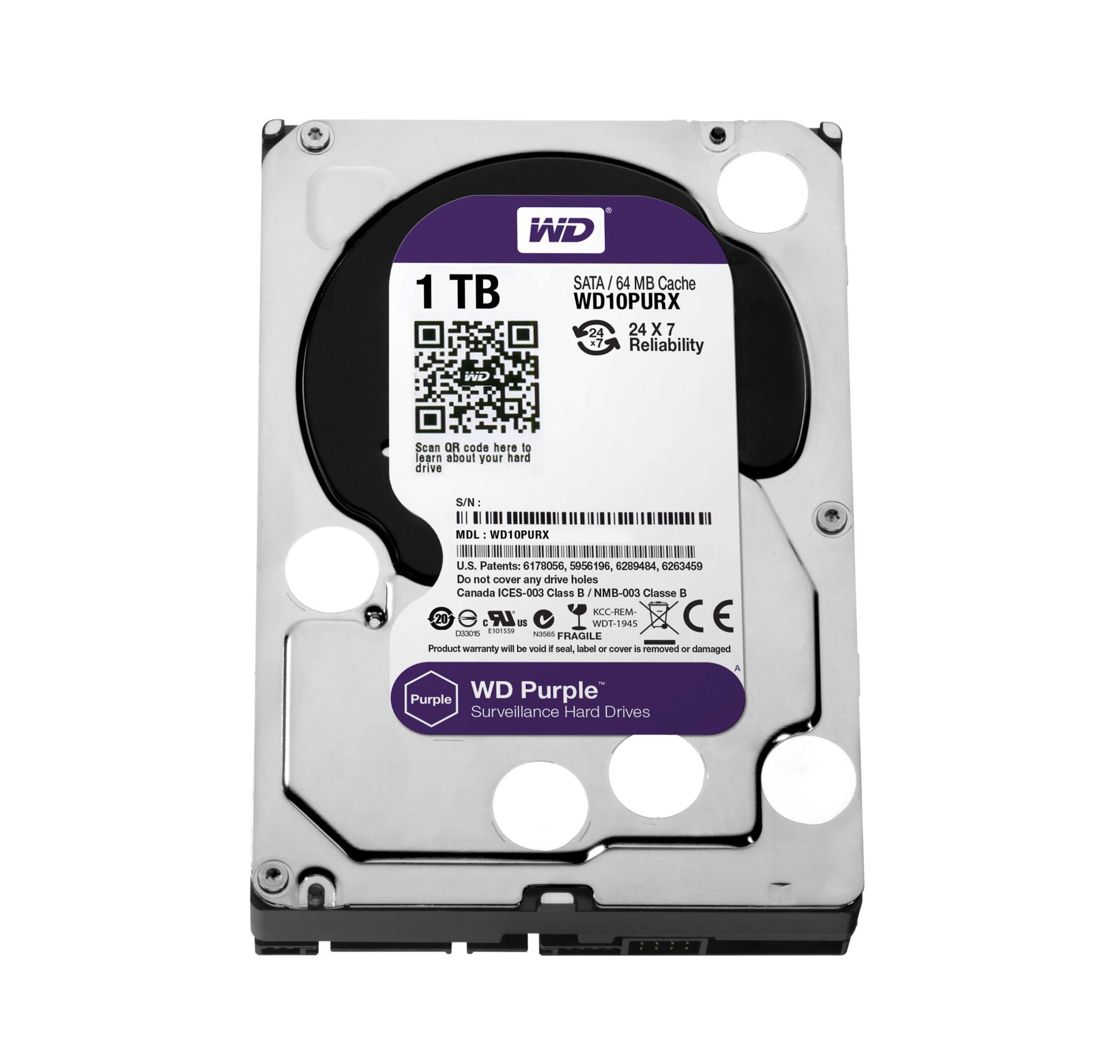 Disk pre Cctv rekordéry 1TB Wd Purple Hdd