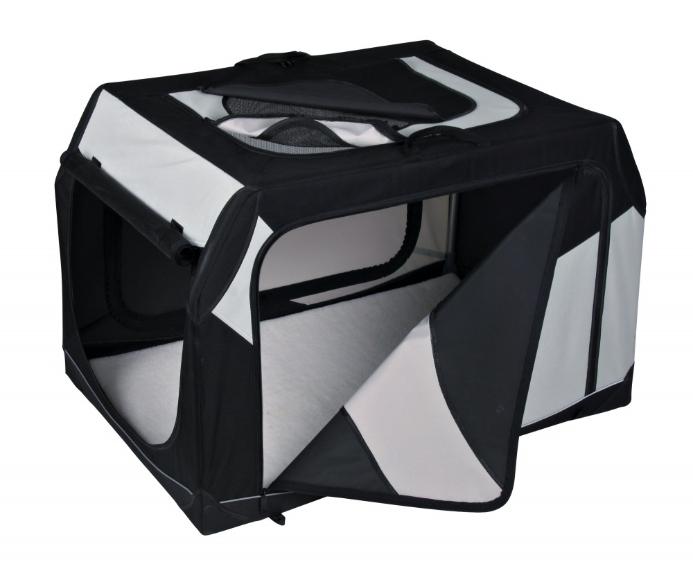 Levně Transportní nylonový box Vario M 76x48x51 cm černo-šedý