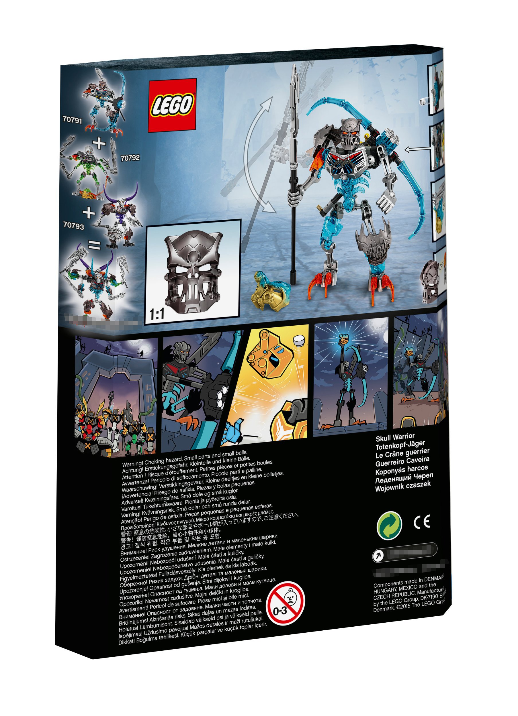 LEGO Bionicle 70791 Czaszkowy wojownik + GRATIS EAN (GTIN) 5702015350327