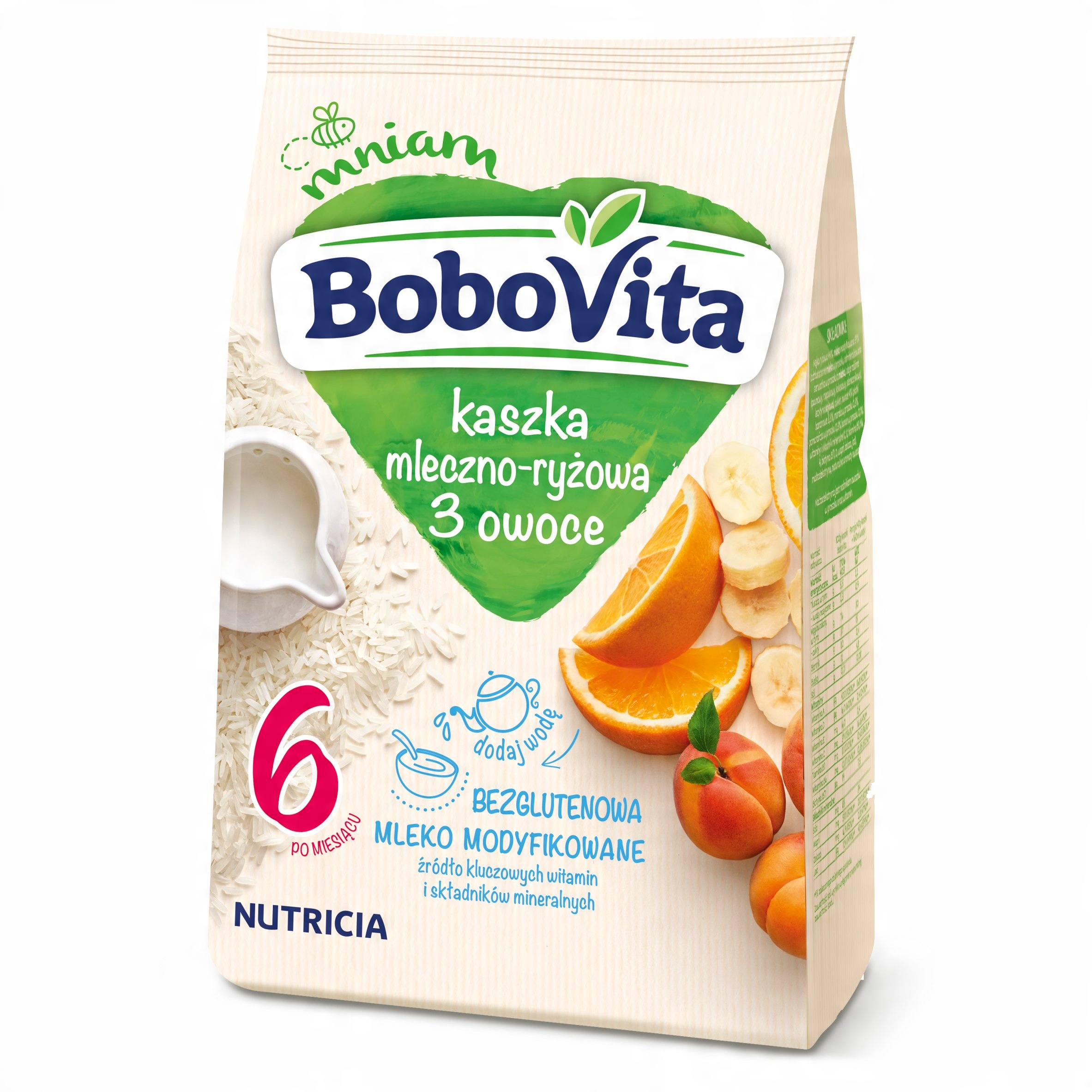 

Bobovita Kaszka mleczno - ryżowa Owocowa 230 g