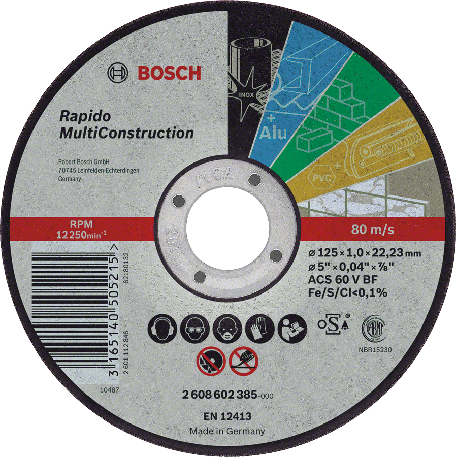

Bosch 2608602385 Tarcza Multiconstruction 125X1