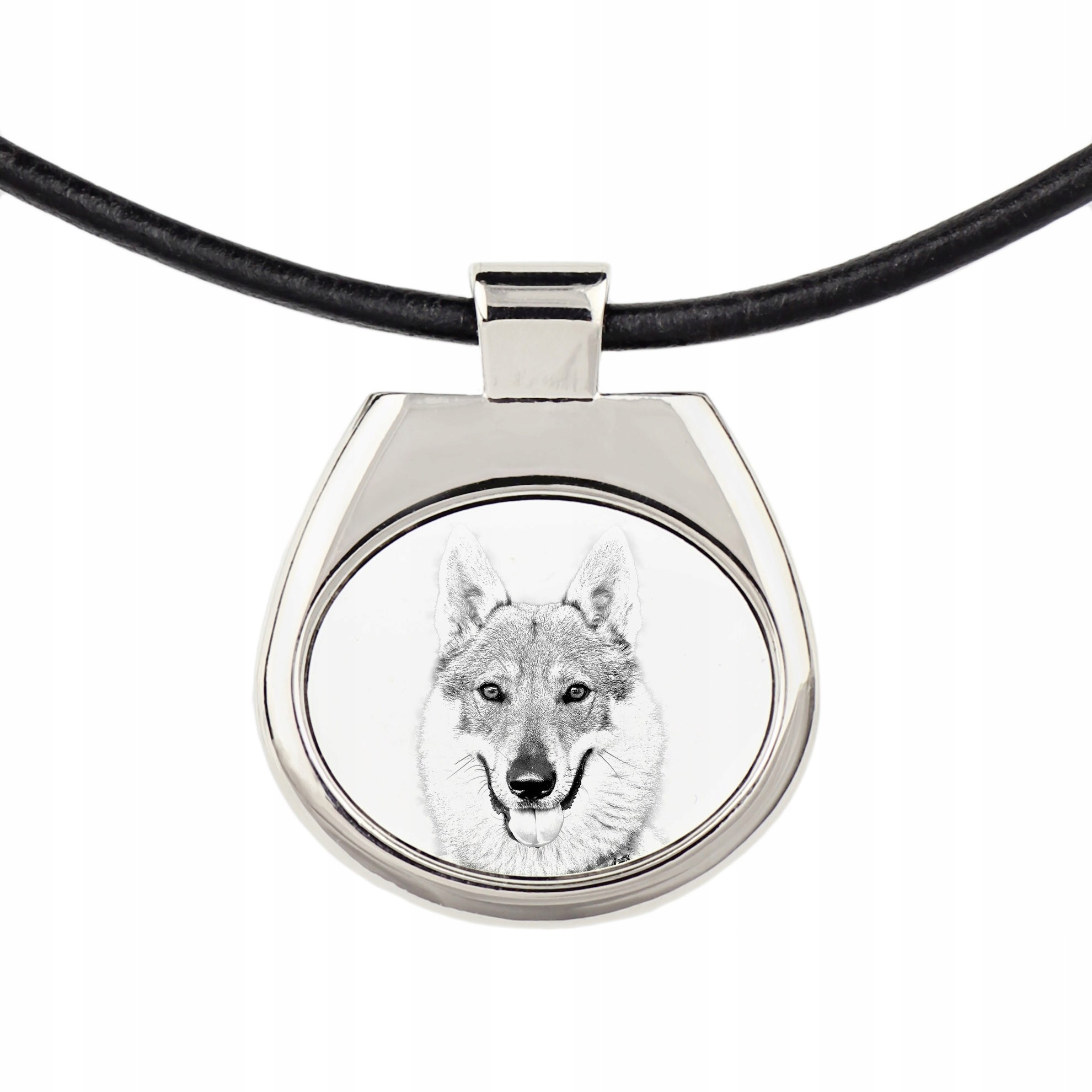 

Wilczak czechosłowacki Naszyjnik zawieszka rzemień