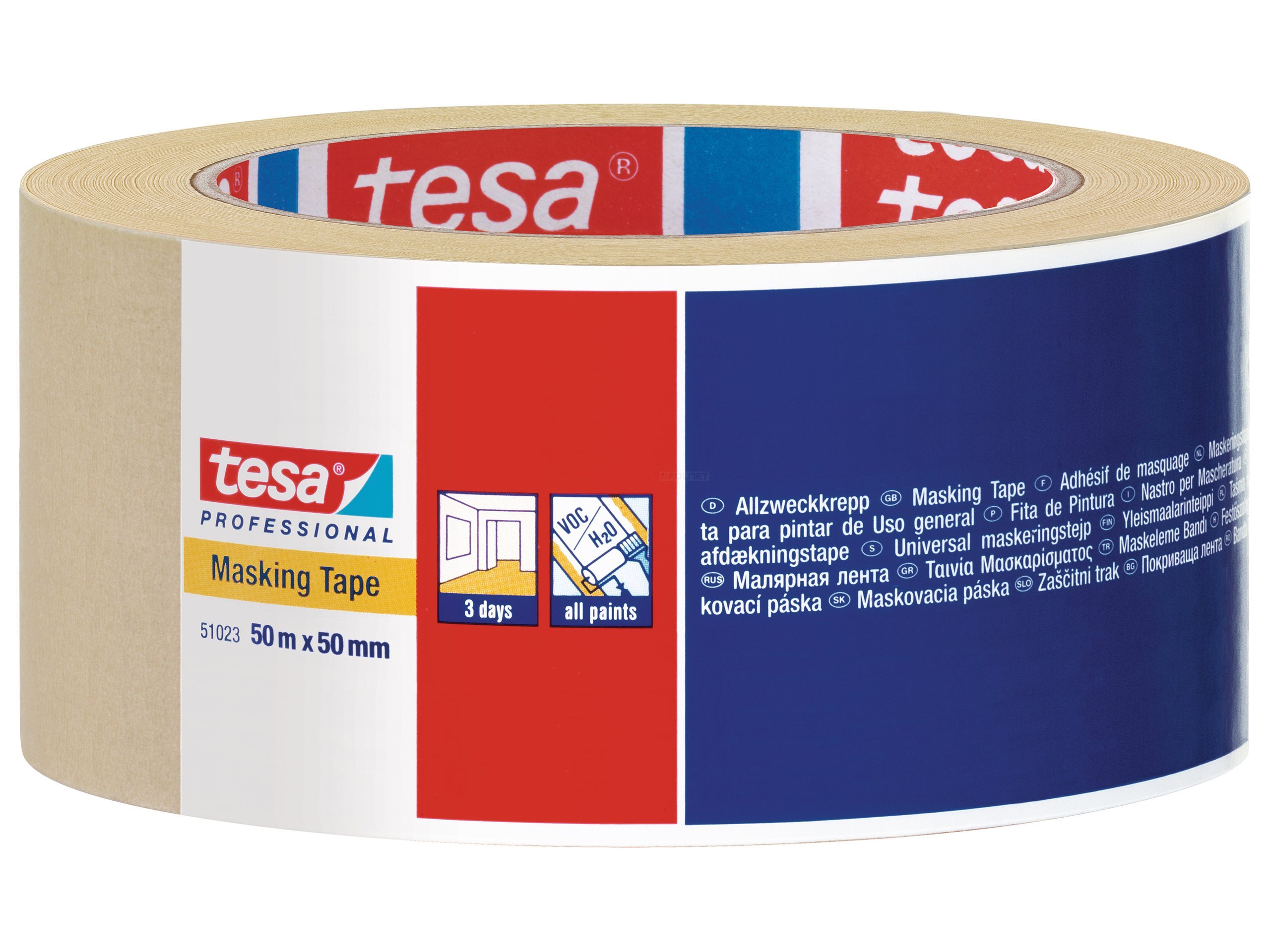 

Tasma maskujaca Tesa Wymiar: 50mm x 50m