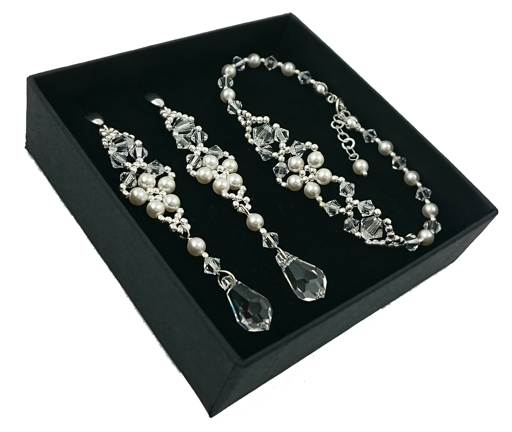 

Komplet z kryształów i pereł Swarovski 1864