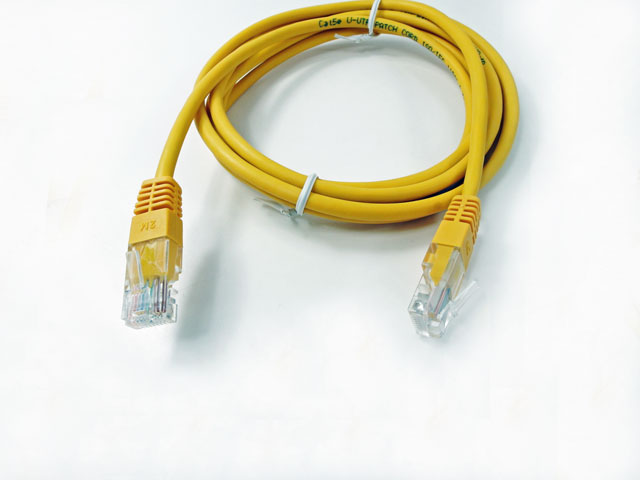 

kabel sieciowy patch cord RJ45 Utp 1,0m Żółty
