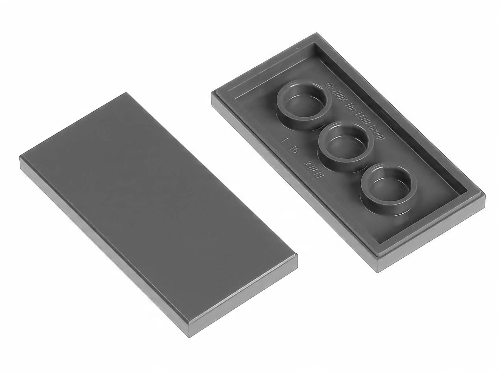 

Lego Płytka gładka 2x4 87079 szara ciemna - 2 szt.