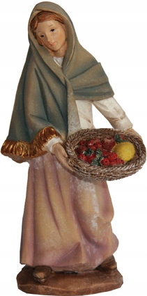

Dziewka z koszykiem owoców 6,5cm wys. do figur 7cm