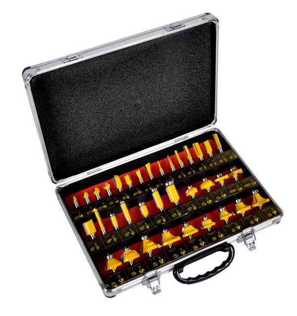 

Zestaw frezów do drewna frezy 8mm komplet 35szt