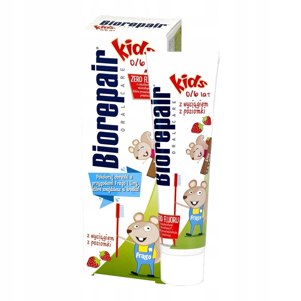 

Biorepair Kids pasta dla dzieci poziomkowa 50ml