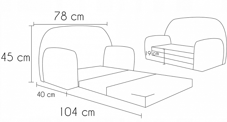 Sofka Dziecięca Mini Kanapa Łóżko Football Piłki Kod producenta W386_40