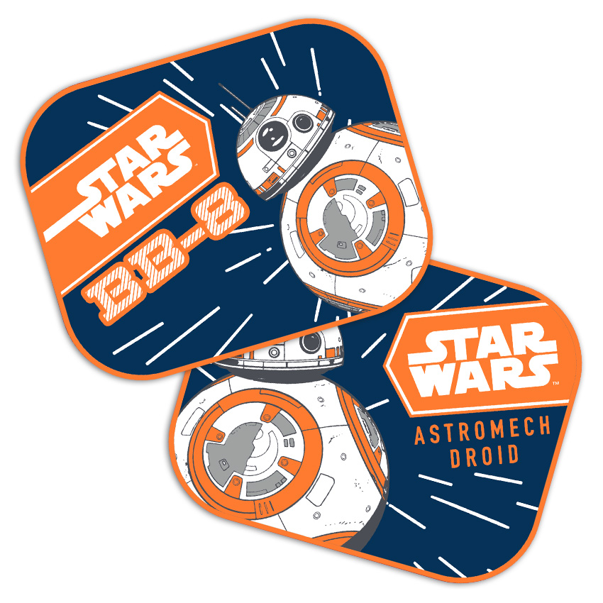 

2x Zasłonki Samochodowe 44x35 Roletki Star Wars Bb