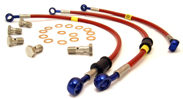 Przewody oplot HEL Yamaha YZF R125 2008 2013 PRZOD