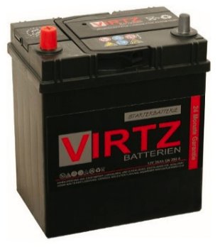 V35 - Аккумулятор VIRTZ 35AH 280A JAP L + MATIZ, свежий