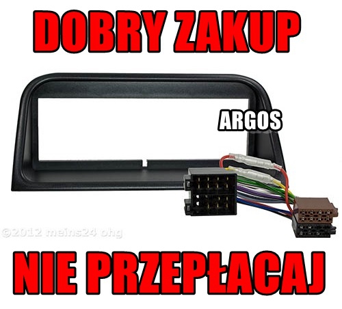 RAMKA RADIOWA RADIO DO PEUGEOT 406 ISO PLUSY Producent części SOLING