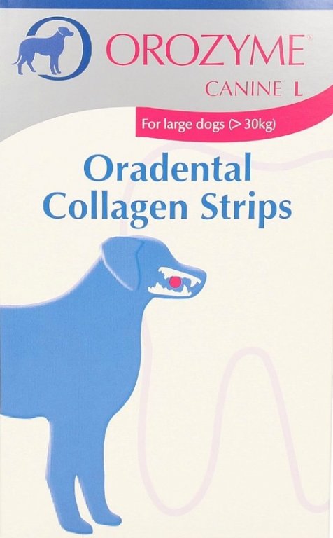 

Orozyme Canine L - kolagenowe płatki do żucia 141G