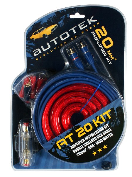 Autotek AT20KIT sada kabelů pro zesilovač 20 mm2