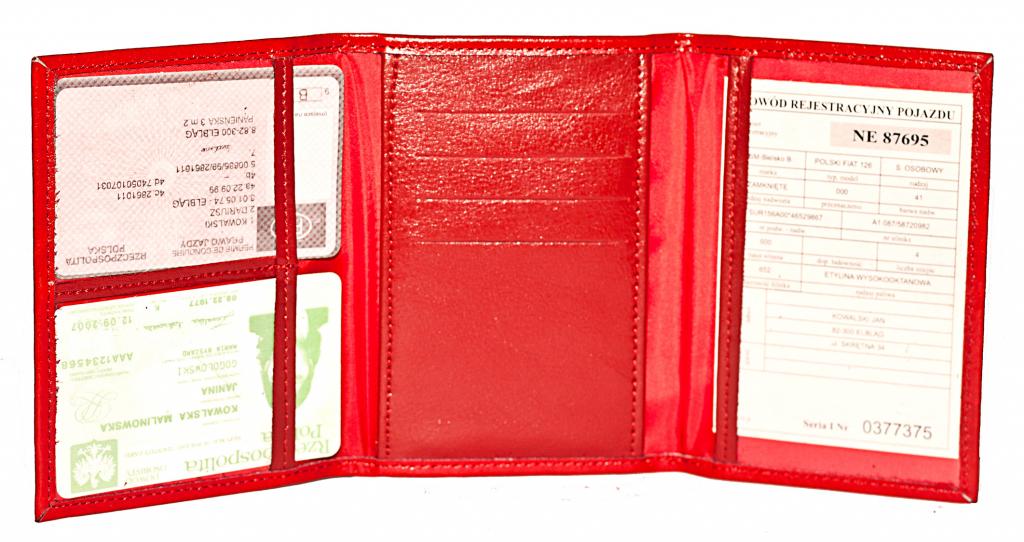

Etui Na Dowód Rejestracyjny, Karty - 100% Skóra