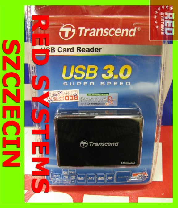 USB3.0 Transcend Czytnik kart CF CompactFlash SDXC Rodzaj CompactFlash