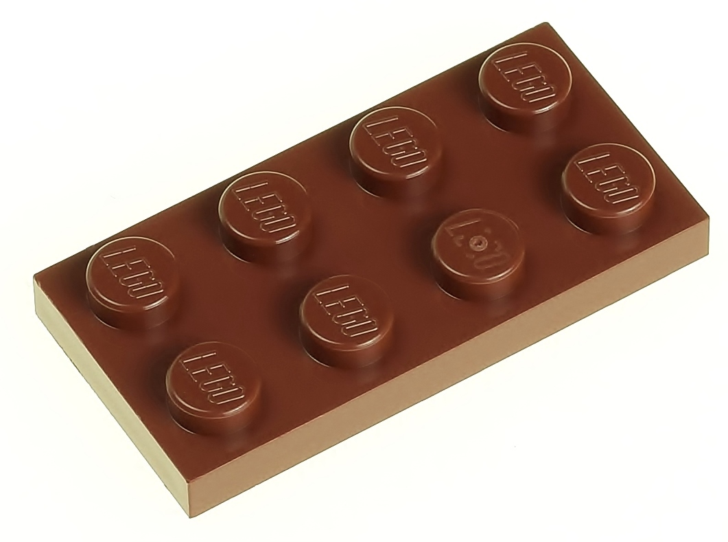 

Lego Płytka zwykła 2x4 3020 brązowa - 2 szt.