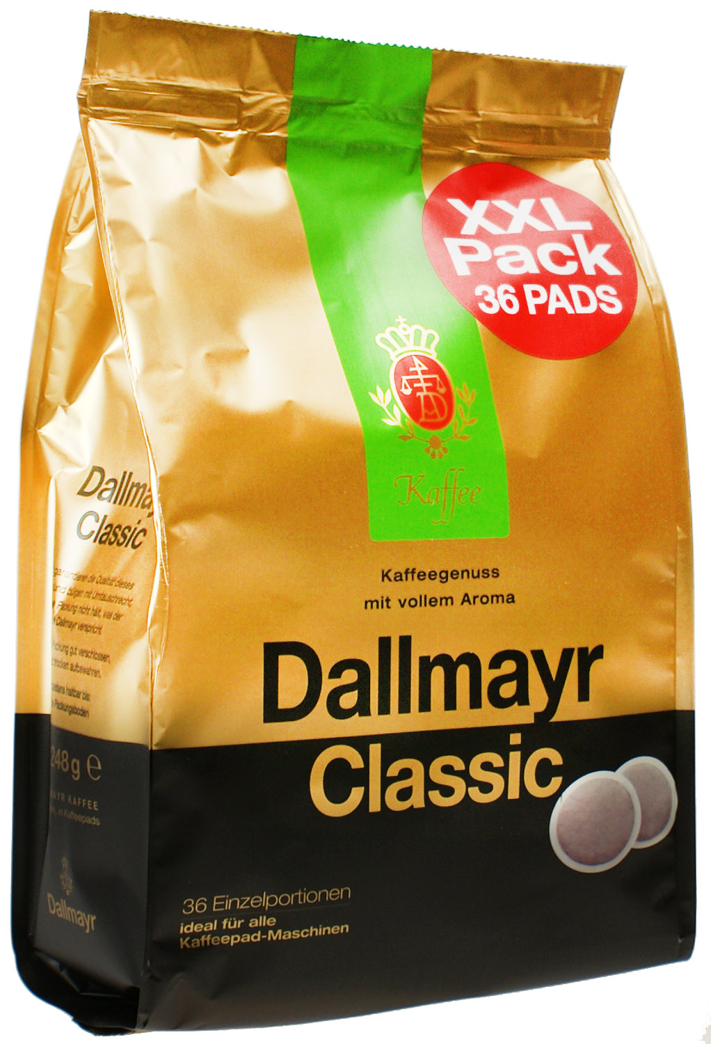 KÁVA DALLMAYR CLASSIC 36 pads DO SENSEO vrecká