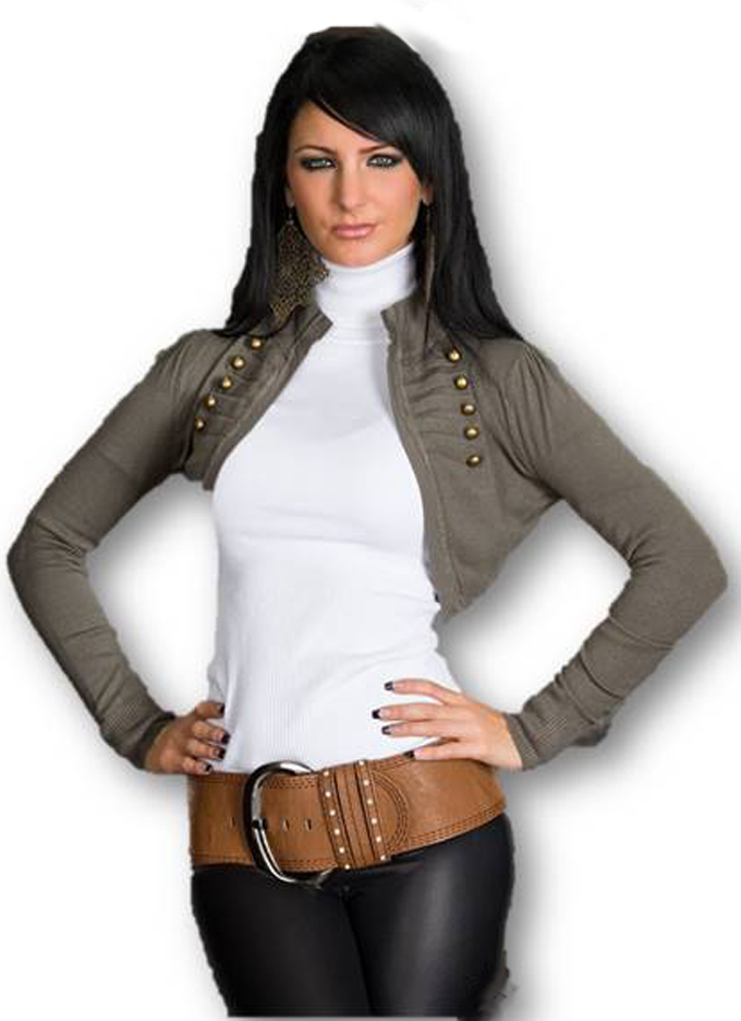 

Tifanny-styl Śliczne Eleganckie Bolerko Dł. Rękaw