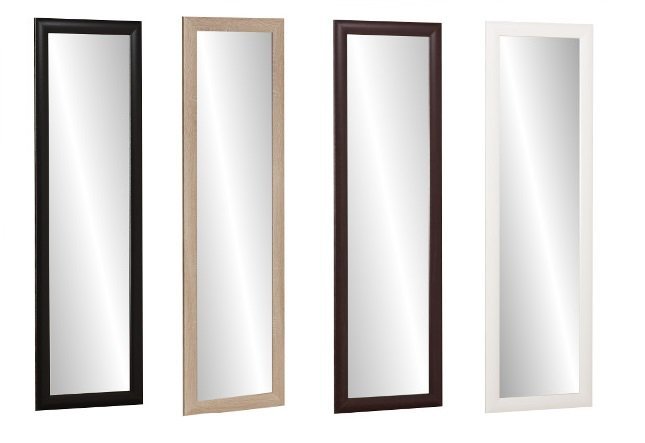 

Lustro w ramie 130x40DĄB Sonoma Białe Wenge Czarne