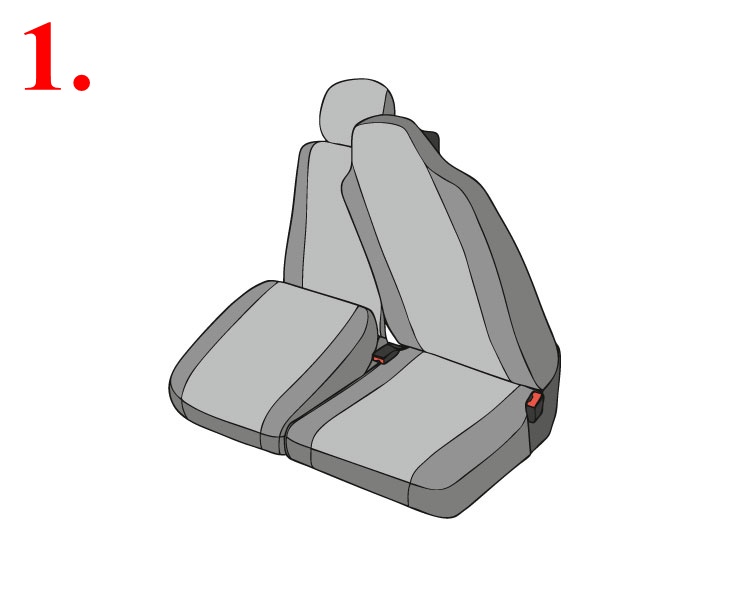 Pokrowce miarowe do Renault Master od 2010 Typ pokrowiec