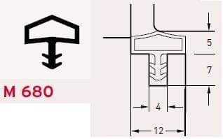 DEVENTER USZCZELKA do drzwi drewnianych M680 M7292 EAN (GTIN) 30184121