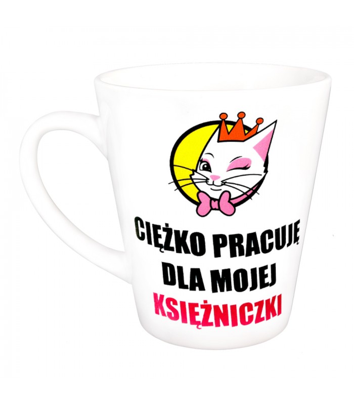 

Kubek Latte Pracuję Dla Mojej Księżniczki Prezent!