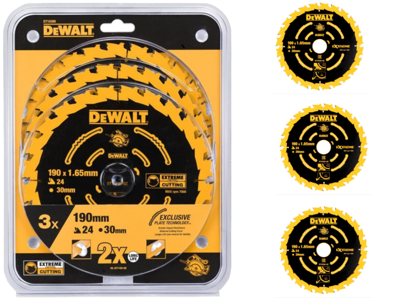 

Dewalt Tarcze Do Drewna 3sz Piła DT10399 190mm x30