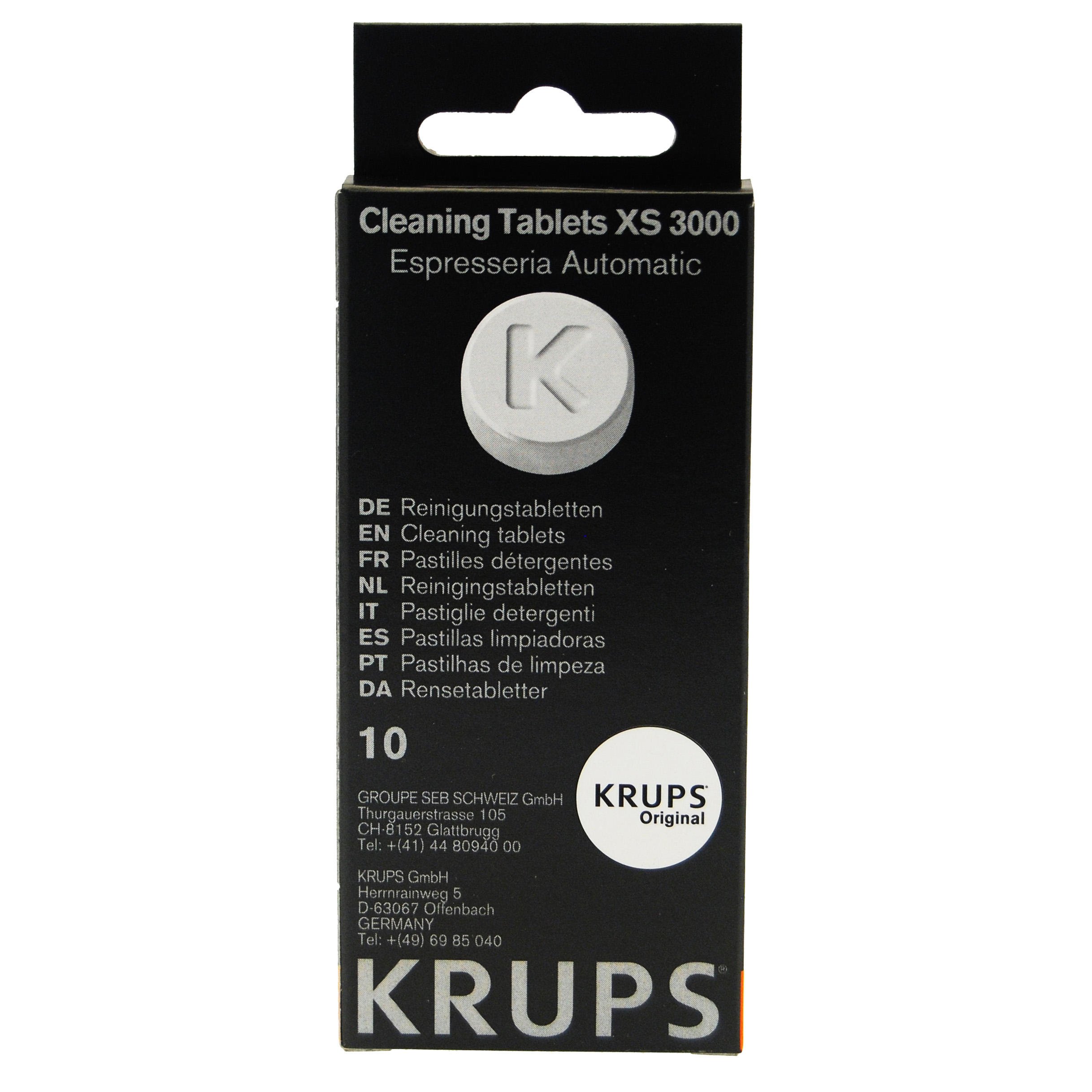 Čistiace tablety KRUPS XS3000, originálny stroj