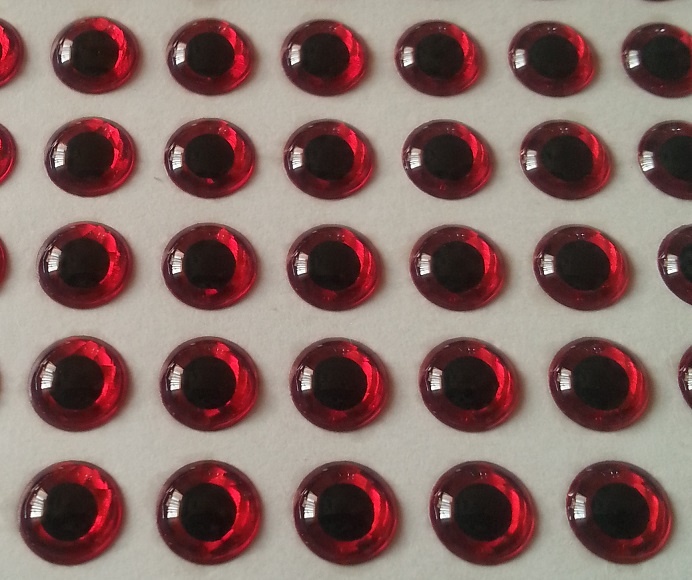 

Oczy 3D wobler cykada 8 mm Usa 100-sztuk Czerwone
