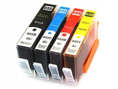 

4 Tusz Do Hp 655 DeskJet Advantage 4625 5520 6520
