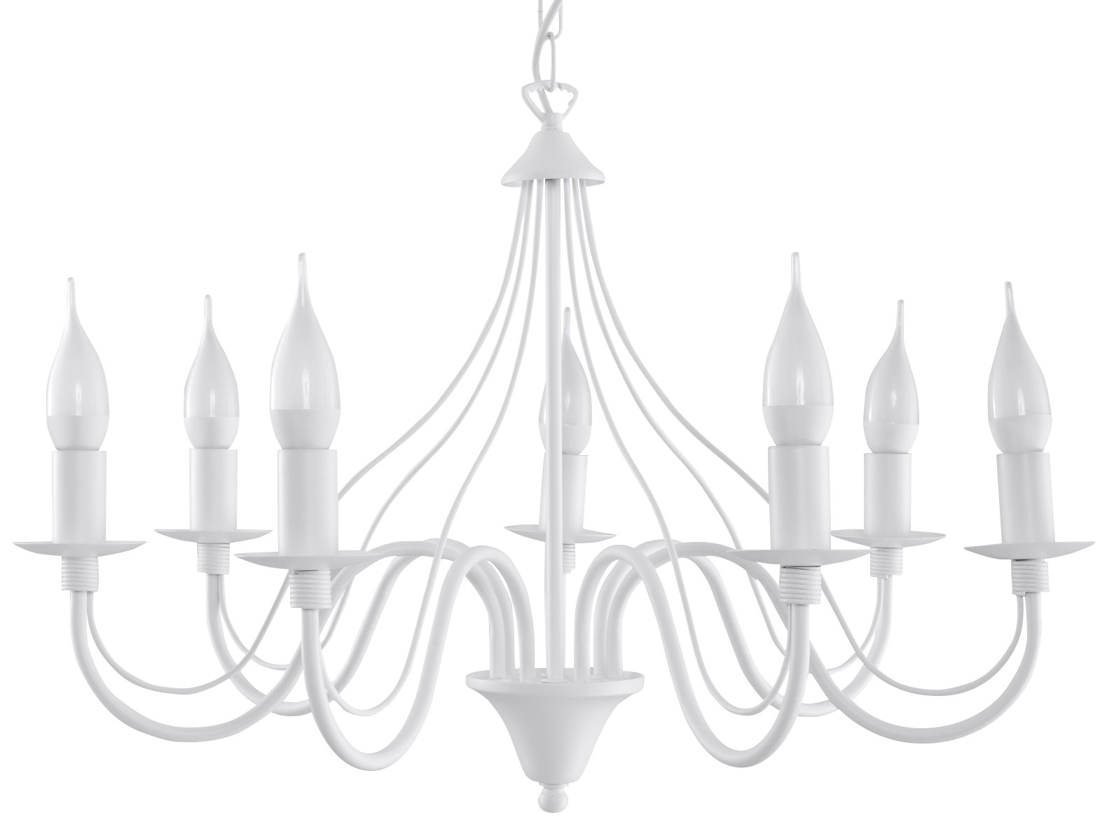 

Lampa wisząca Minerwa 7 Biały zwis Sufit Sollux 23