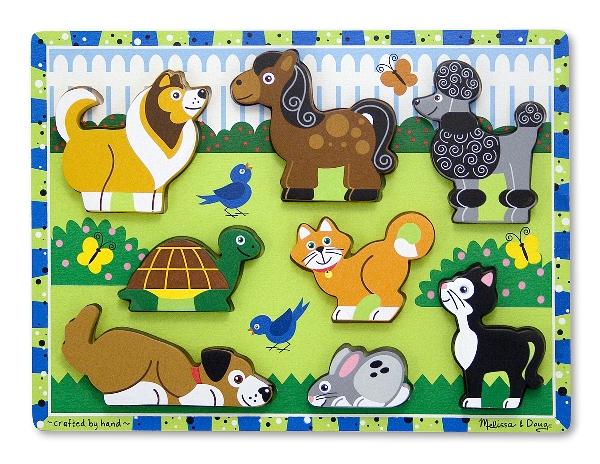 

Melissa Doug Zwierzęta Drewniane B. Grube Puzzle