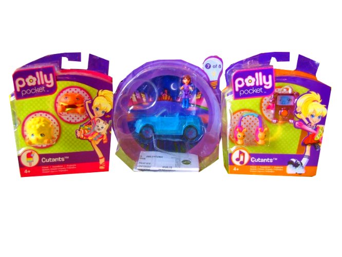 

6 figurek Auto motyw Polly Pocket Mattel zestaw