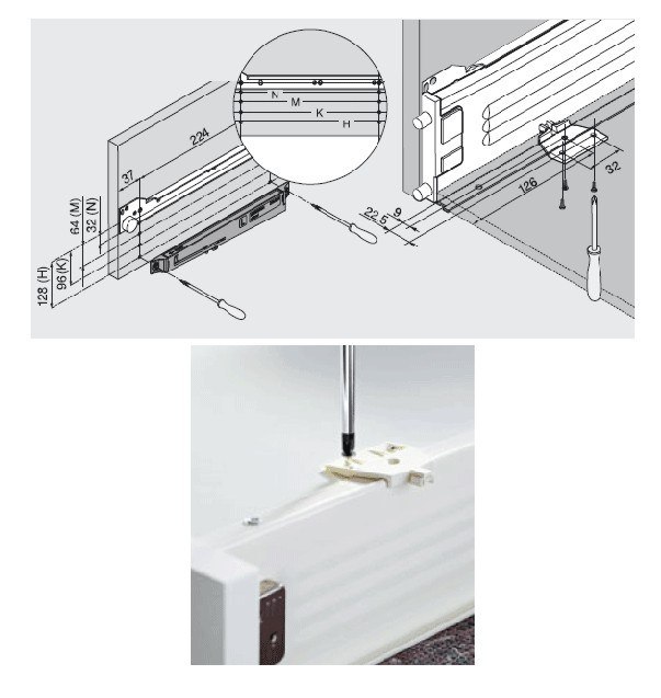 BLUM blumotion tłumienie do metabox Z70.0320 Kod producenta z70.0320