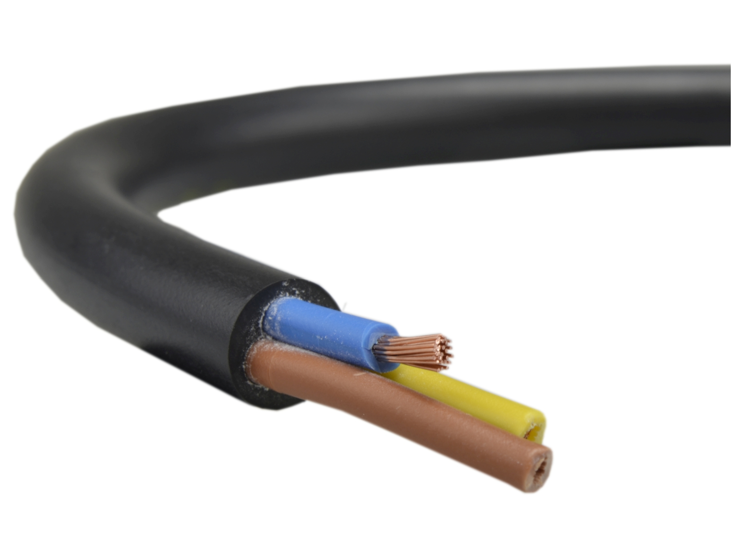 

Przewód kabel prądowy linka Omy 3X1,5 czarny
