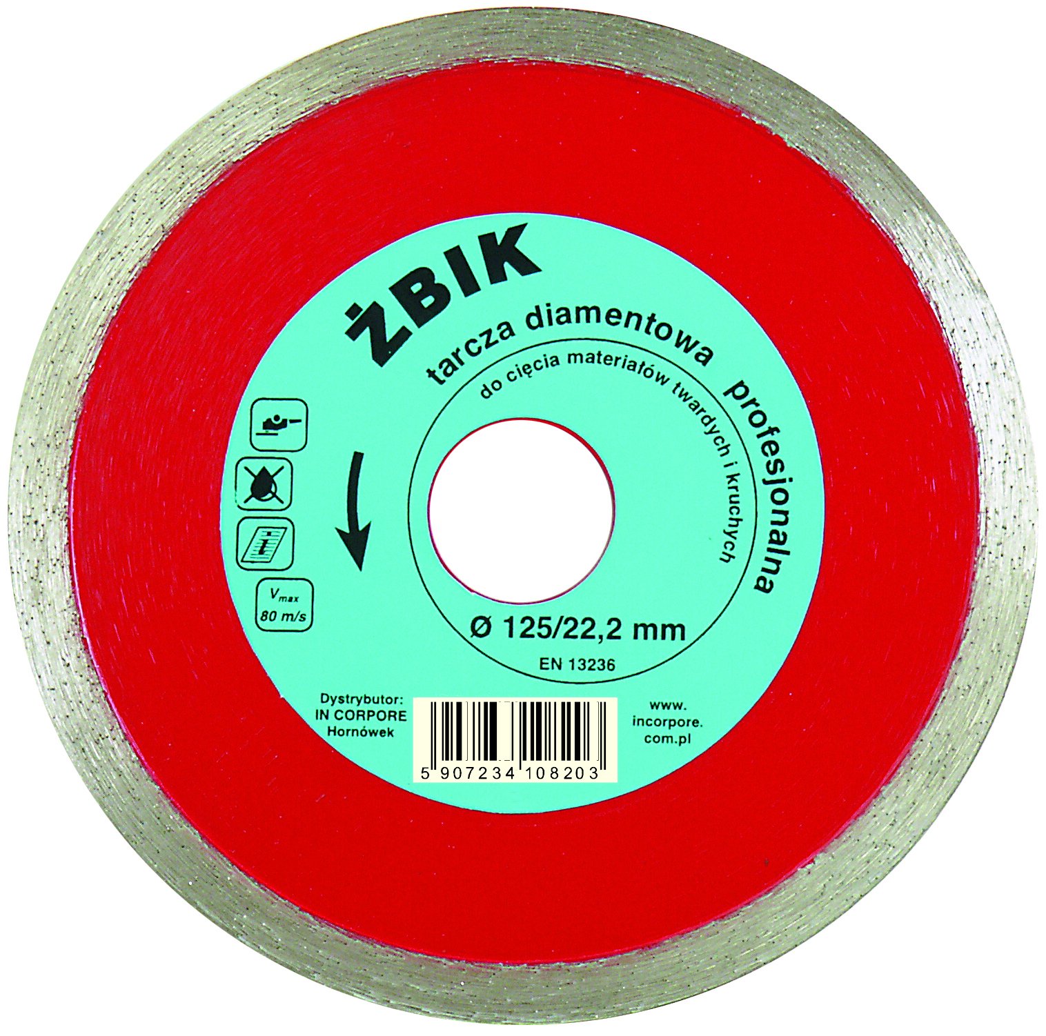 

Tarcza Diamentowa Żbik 125 MM Gres Marmur