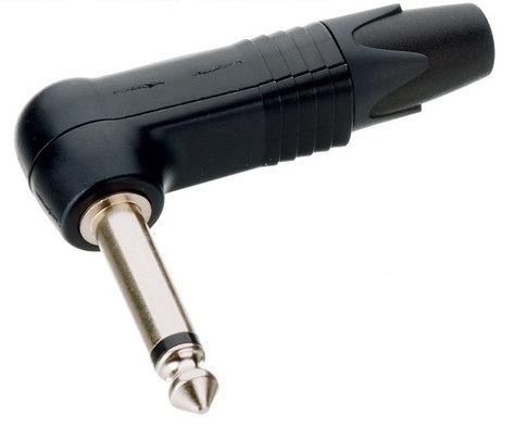NEUTRIK NP2RX-BAG WTYK DO MONTAŻU NA KABEL Jack mono TS 6,3mm kątowy
